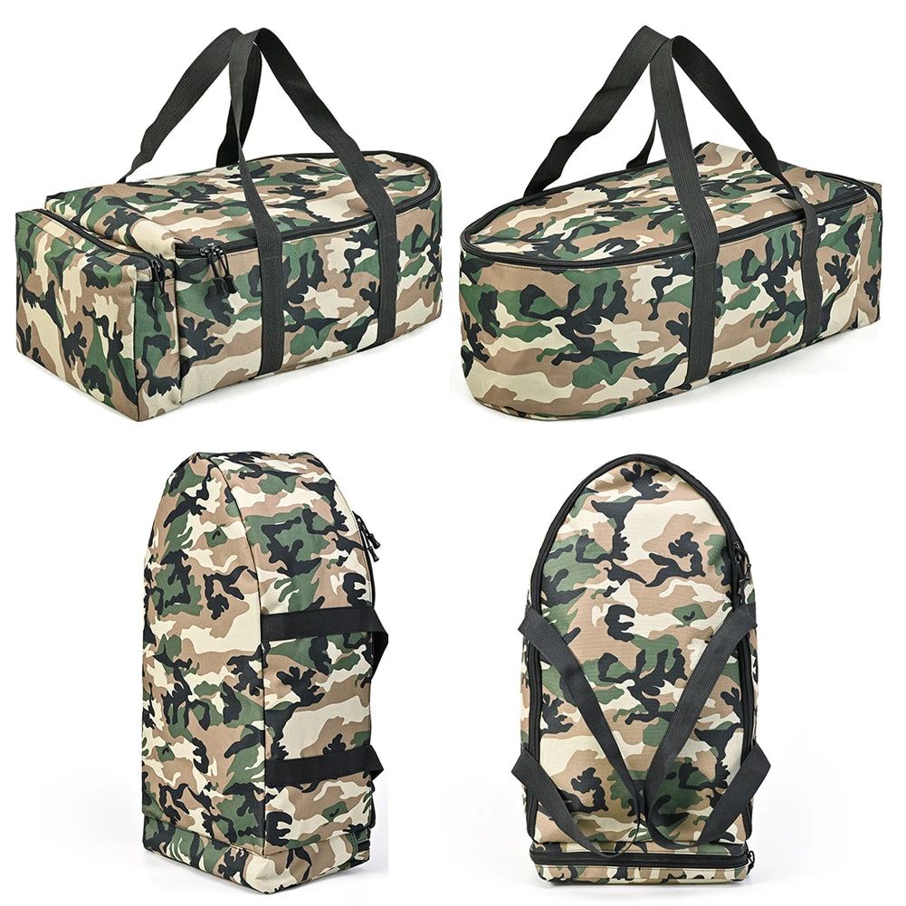 Fishing Boat Storage Bag Water Repellent Fishing Tackle Bag Double Zipper Bait Boat Storage Bag with Handle Fishing Equipment