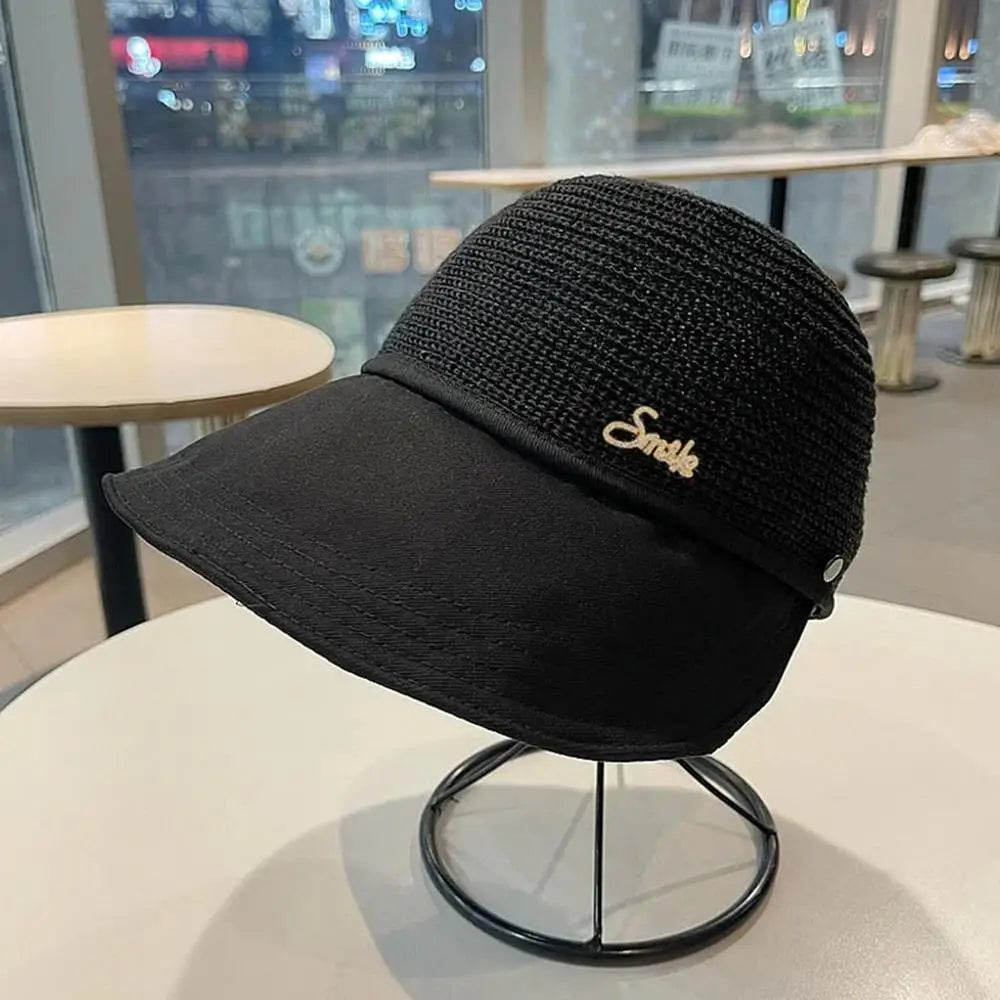 Sun Visor Hats For Women Sun Straw Hat With UV Protection Wide Brim Enlarged Rounded Edge For Women Girlfriend