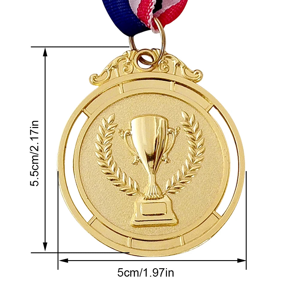 10-50pcs Gold Silver Bronze Award Medal Winner Reward Football Competition Prizes Award Medal For Souvenir Gift Sport Kids