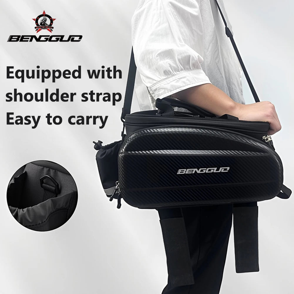 EVA Bicycle Carrier Bag Bike Rear Basket Waterproof Pannier Trunk Bags Back Rack Rear Seat Bag Cycling Luggage Shoulder Handbag