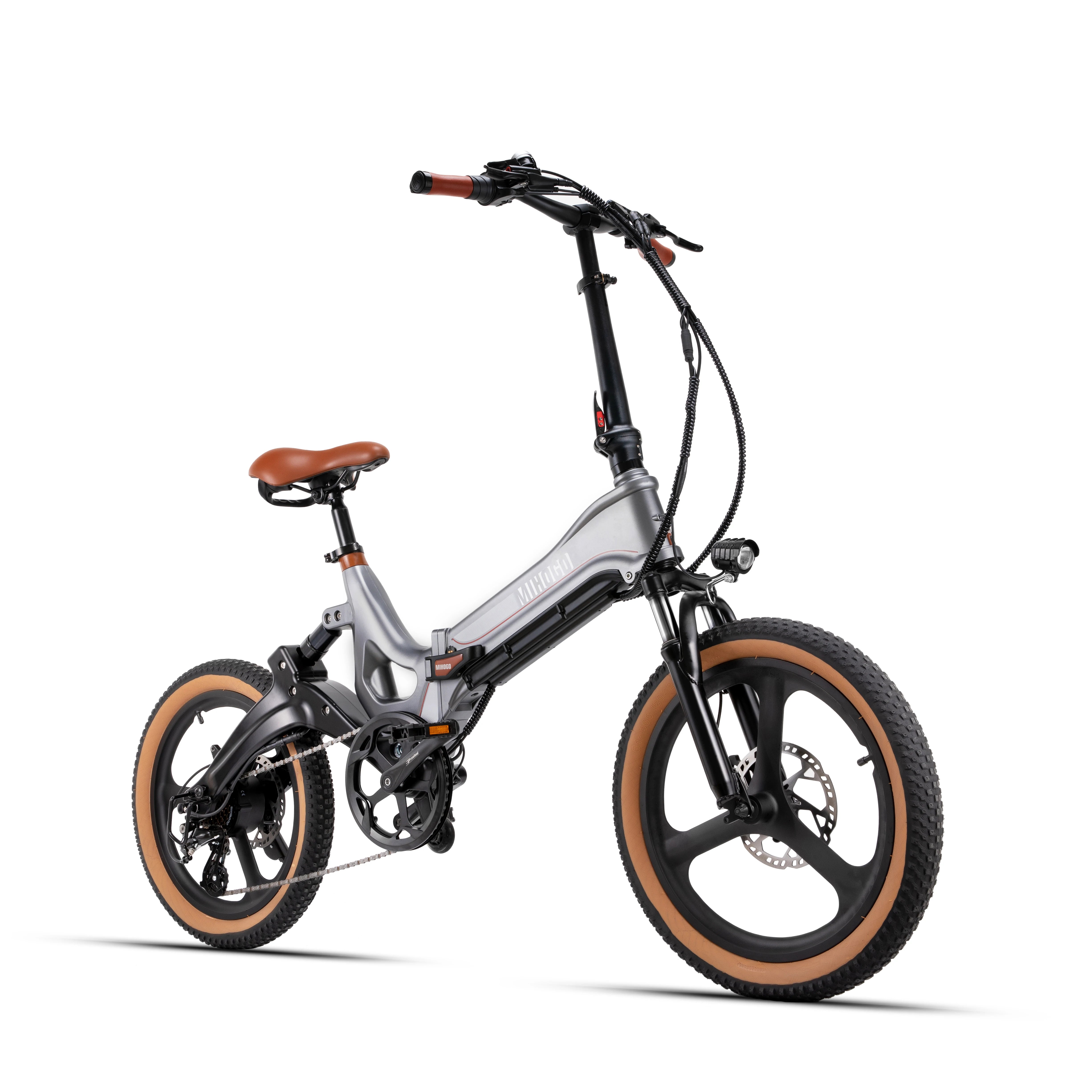MIHOGO RX 2.4 Adult Electric Bicycle, 500W city ebike, 48V 12.8AH E-bike, 20-Fat Tire Foldable Electric Bike