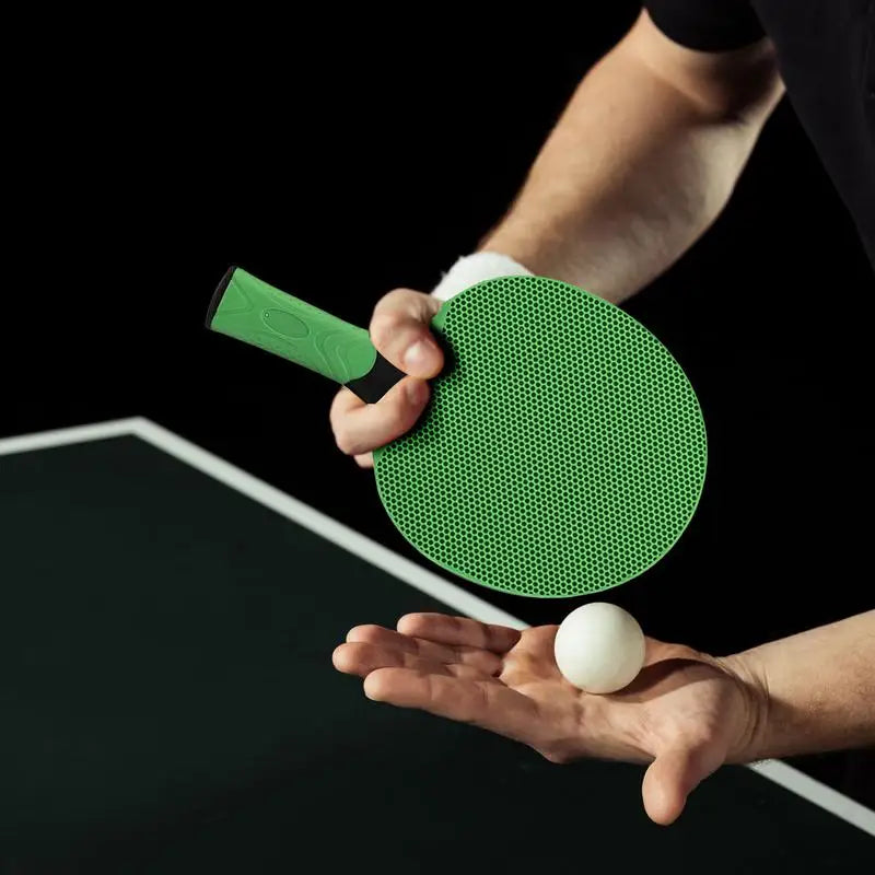 Table Tennis Racket Waterproof Table Tennis Bat With Rubber Grip Racquet Sport Equipment For Kids Adults
