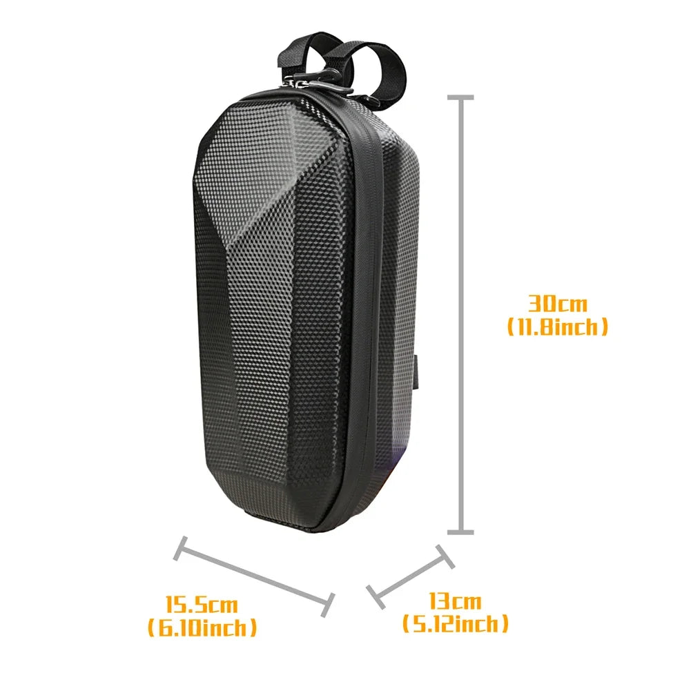 Electric Scooter Front Bag EVA Waterproof Electric Vehicle Bag Scooter Hard Shell Front Hanging Storage Pouch Scooter Accessory
