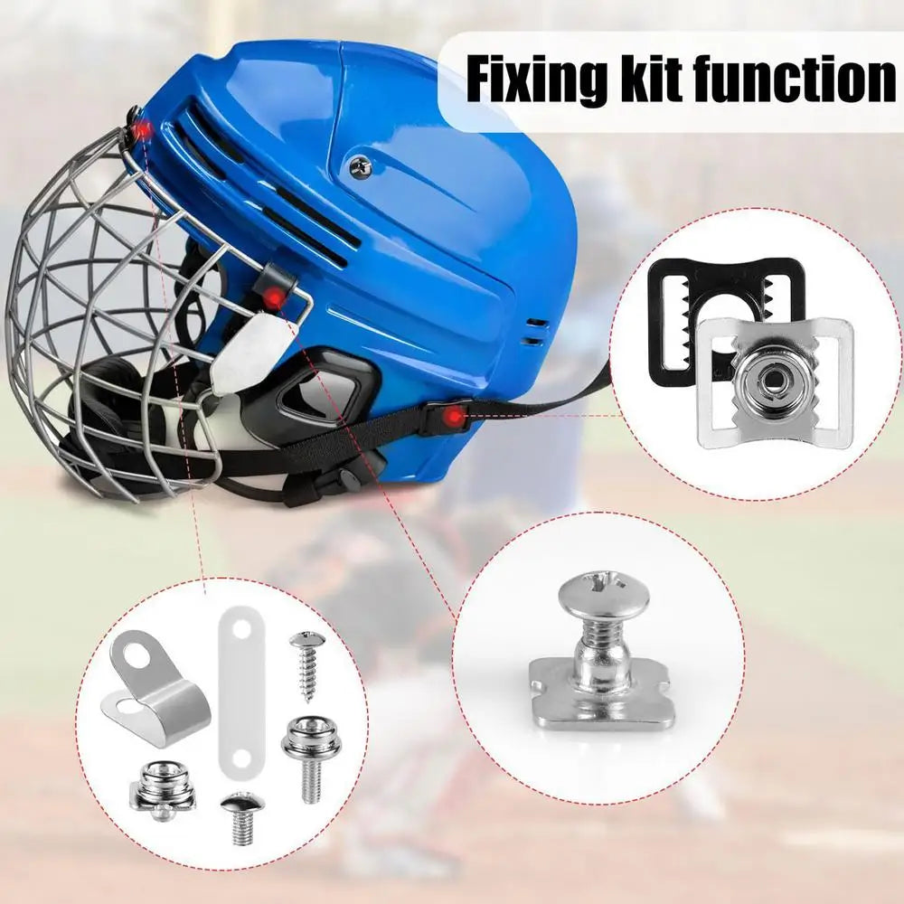 Ice Hockey Helmet Repair Accessories 57pcs Football Baseball Hockey Softball Helmet Repair Kit Replacement screw parts Tools