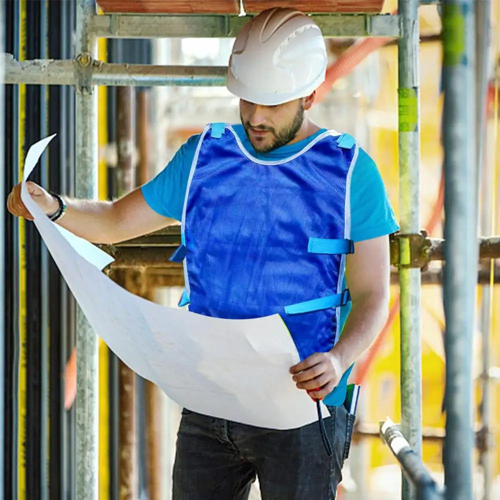 Outdoor Summer Cooling Vest Ice Jacket Water Evaporative Cool Shirt High-Temperature Protective Clothes Sport Camping Supplies