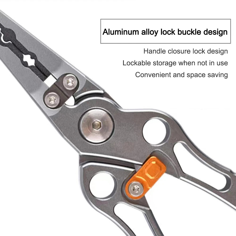 Titanium Alloy Fish Nose Pliers Convenient Lure Tongs Fish Clip Multifunctional Portable  Lightweight Outdoor Accessories
