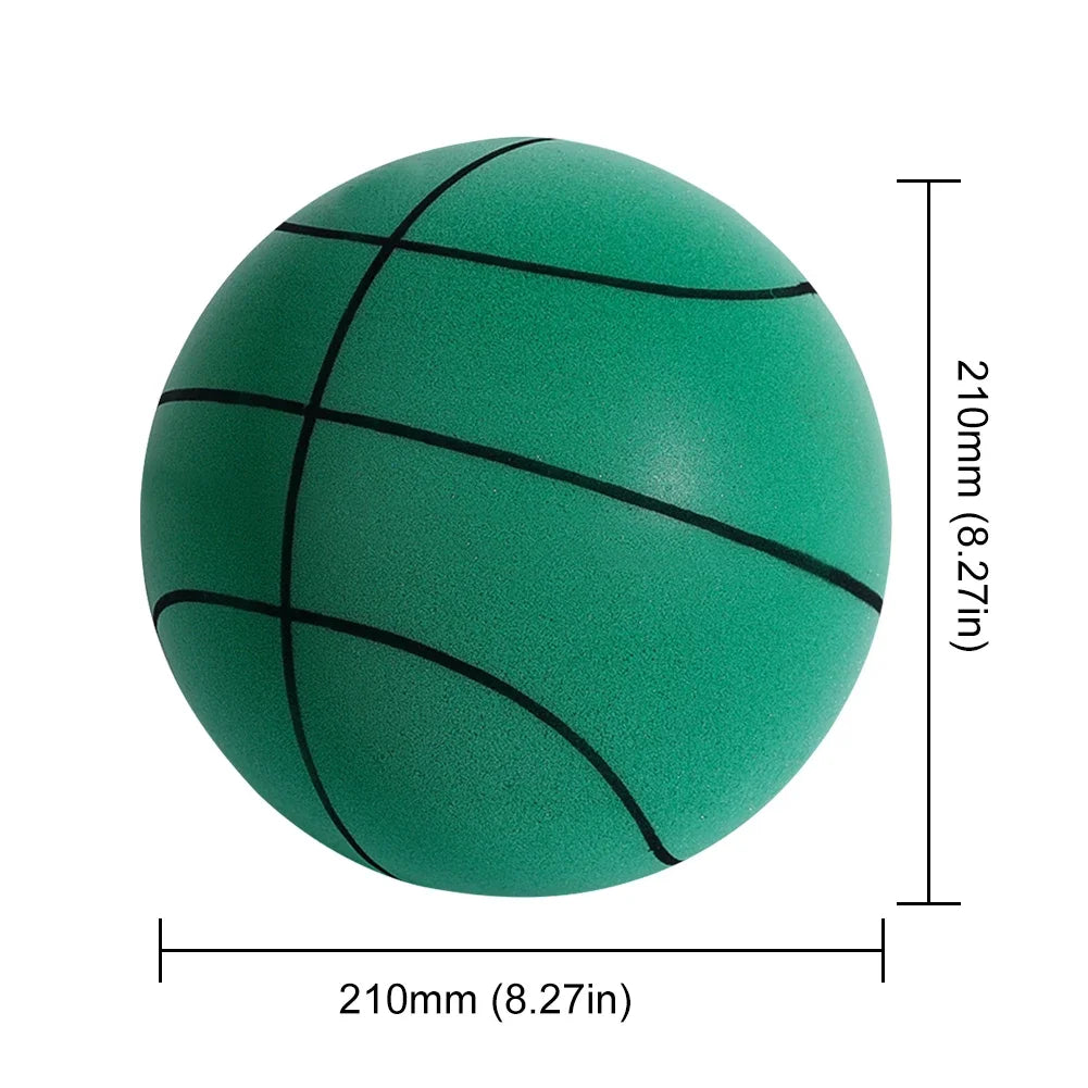 18/21/24CM Kids Bouncing Mute Basketball Squeezable Mute Bouncing Basketball Indoor Silent Ball Foam Basketball Bounce Football