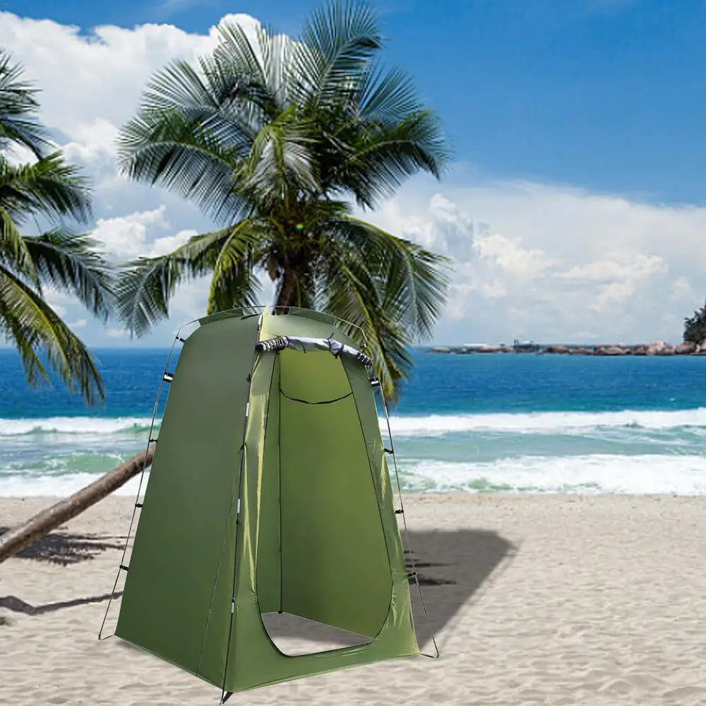 Outdoor Shower Bathing Tent Quick Opening Camping Beach Privacy Toilet Tent Portable Changing Fits Room Sun Protection Tents