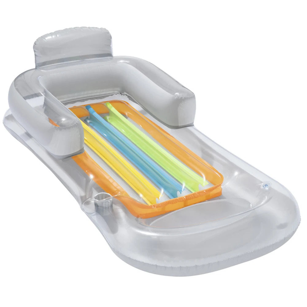 Inflatable Water Sports Floating Seat Multifunctional Summer Swim Float Seat Portable Foldable Durable Swimming Pool Accessory