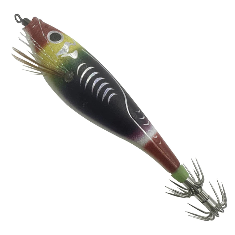 1-3Pcs 110mm 10.5g Fluorescent Fishing Lure Built-In Bead Luminous Jigging Bait Glow In Dark Artificial Squid Hook Jigs Tackle