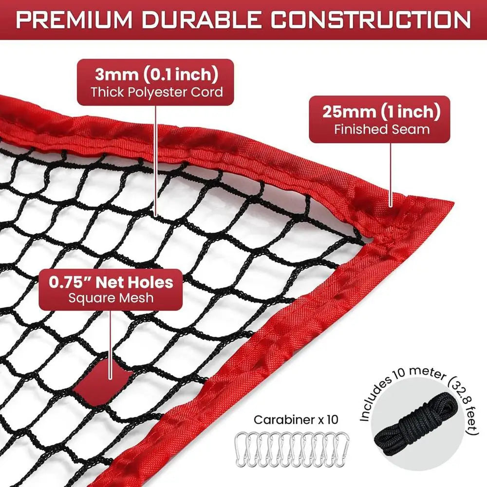Softball Practice Net 10x10ft Ball Target Netting Golf Trainer Rebounder Mesh Ball Sports Pitching Practice Net For Garden Yard
