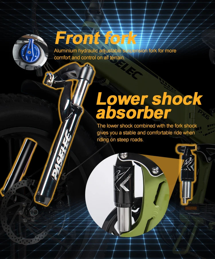 HedaTX PX6 adult E-bike 750W  ebike 48V 13Ah battery city ebike,26 inch Fat Tire E-Mountain bike