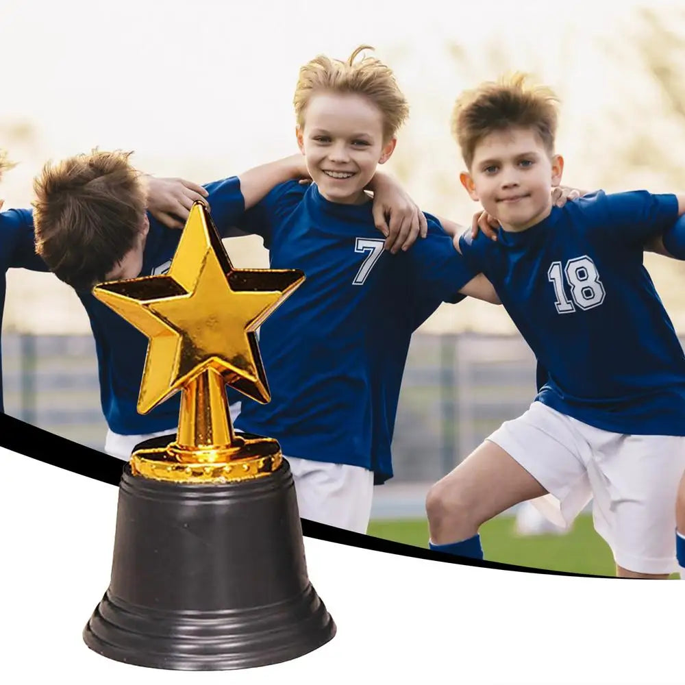 Star Gold Award Trophies Recognition Award Golden Trophies Prize for Kids Party Favors Props Rewards Winning Prizes