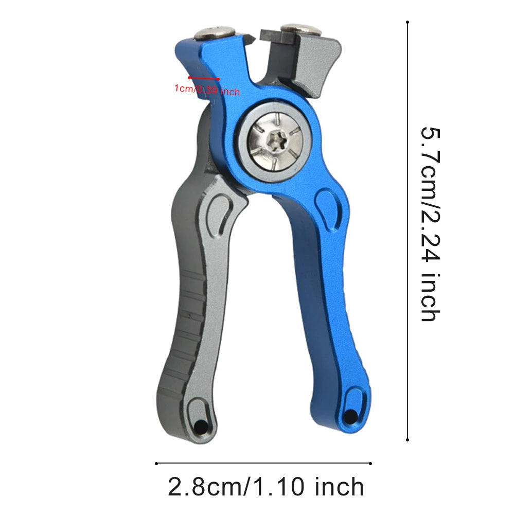 Mini Fishing Scissors Braid Scissors Aluminum Alloy Fishing Line Clipper Nippers Non Slip Handle Fly Fishing Equipment