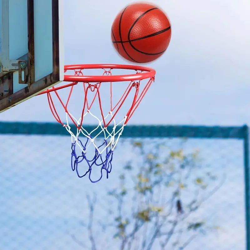 Wall Mounted Hanging Basketball Goal Hoop Rim Net, Basketball Sports Net For Indoor And Outdoor