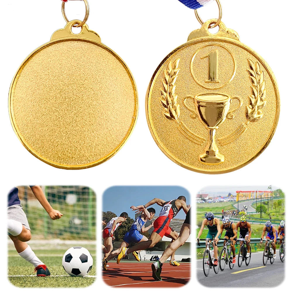 Gold Silver Bronze Medal Gold Silver Bronze Prizes Award Soccer Football Medals for Championship Cheerleading Sports Competition