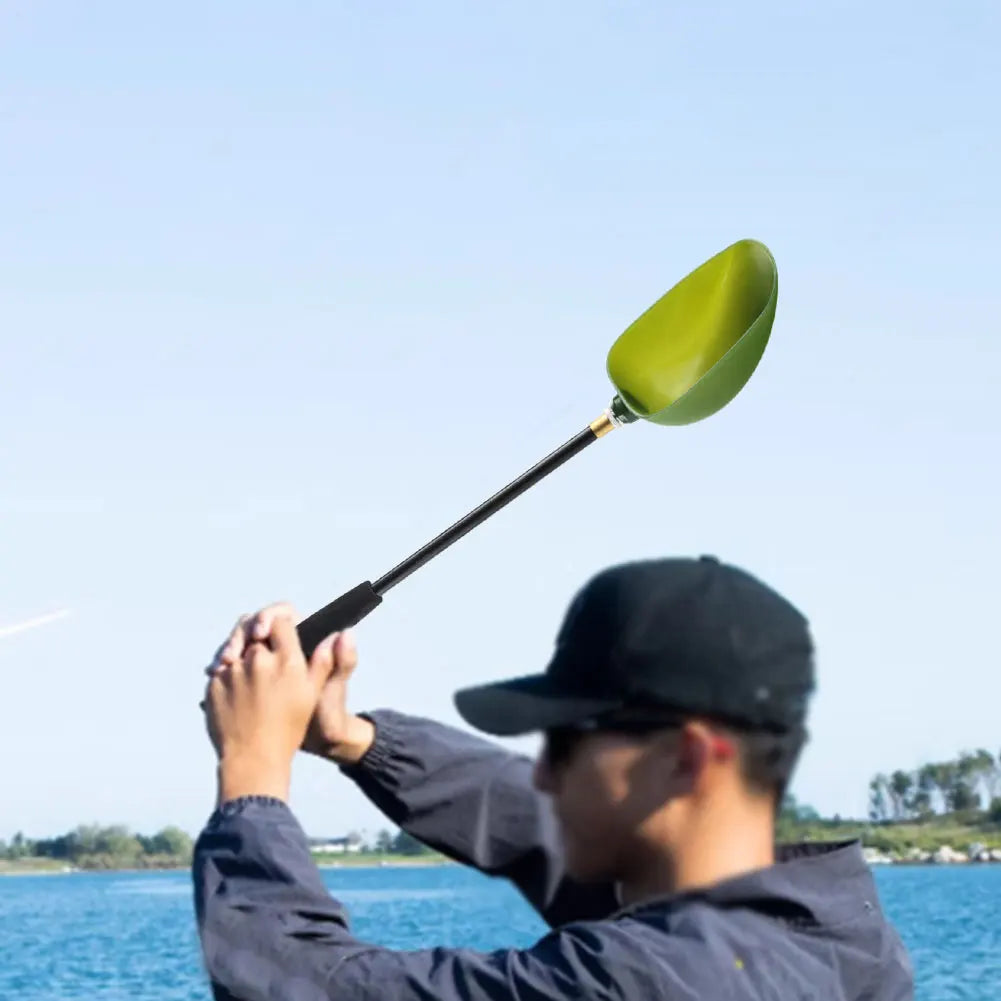 Bait Scoop Detachable Fish Bait Casting Scoop Baiting Throwing Spoon for Feeding Particles Boilies Fishing Bait Tool