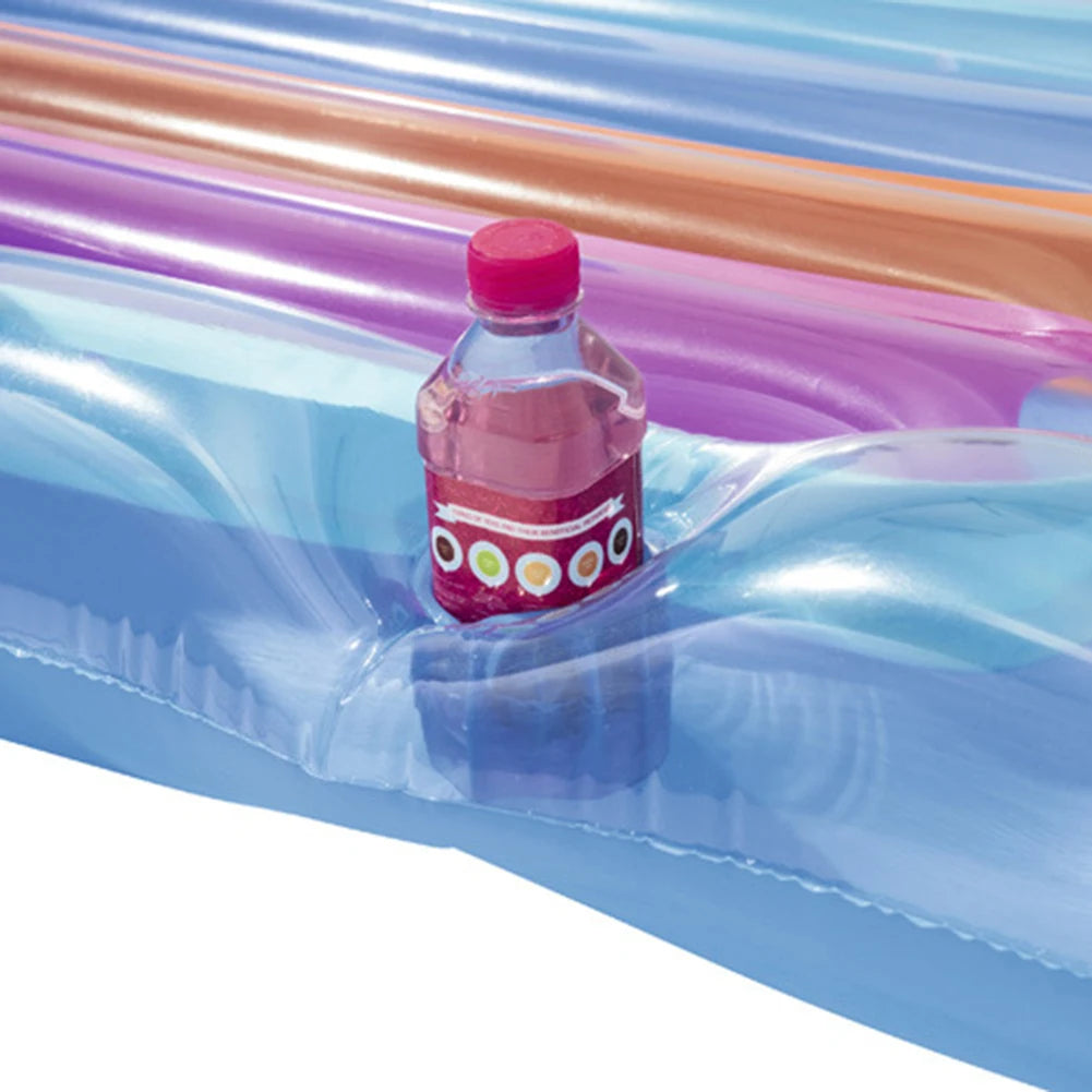 Inflatable Water Sports Floating Seat Multifunctional Summer Swim Float Seat Portable Foldable Durable Swimming Pool Accessory