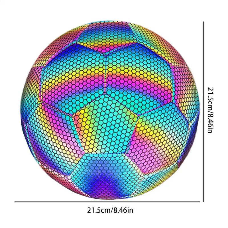 Reflective Football Light Up Reflective Football Light Up Football Soccer Glowing In The Dark Football Toy For Night Games And