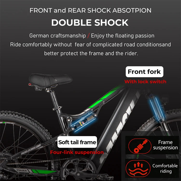 HedaTX GS9 adult E-bike 500W  ebike 48V 16Ah battery city ebike,29 inch tires Commuting electric bicycle